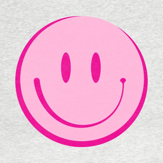 hot pink smiley face sticker by YUSRIL11